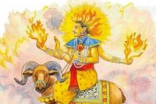 阿耆尼：印度神话中吠陀教及印度教的火神，亦称为阿哦那